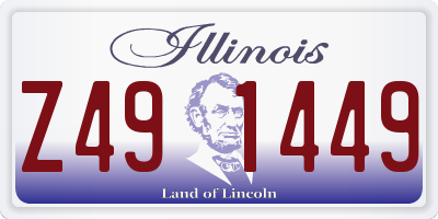 IL license plate Z491449