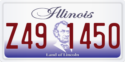 IL license plate Z491450