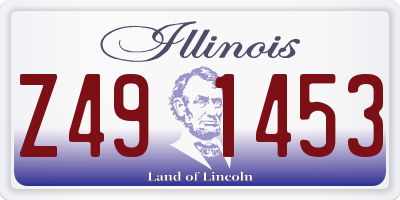 IL license plate Z491453