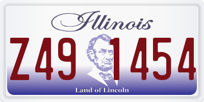 IL license plate Z491454