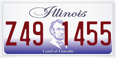 IL license plate Z491455