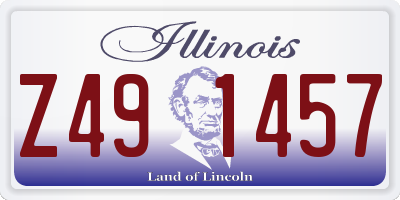 IL license plate Z491457