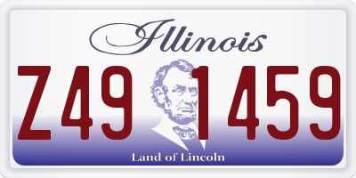 IL license plate Z491459
