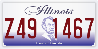IL license plate Z491467