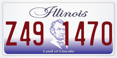 IL license plate Z491470