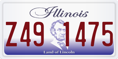 IL license plate Z491475