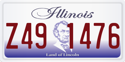 IL license plate Z491476