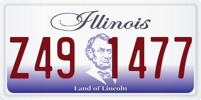 IL license plate Z491477