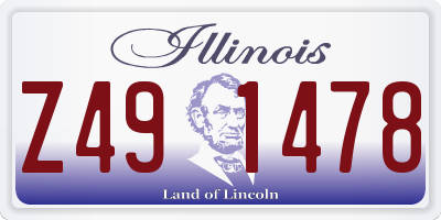 IL license plate Z491478