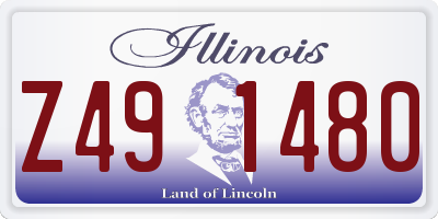 IL license plate Z491480