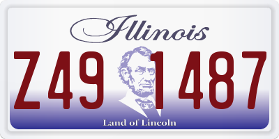 IL license plate Z491487