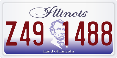 IL license plate Z491488