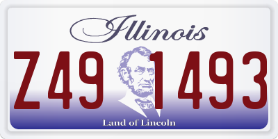 IL license plate Z491493
