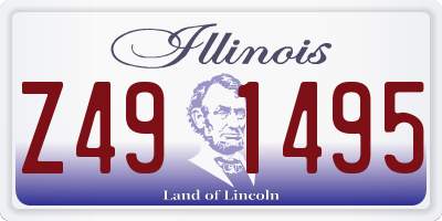 IL license plate Z491495