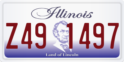IL license plate Z491497