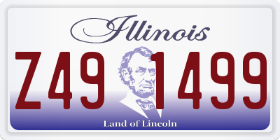 IL license plate Z491499