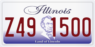 IL license plate Z491500