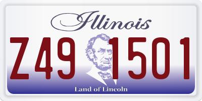 IL license plate Z491501