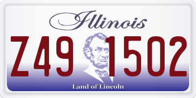 IL license plate Z491502