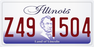 IL license plate Z491504