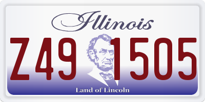 IL license plate Z491505