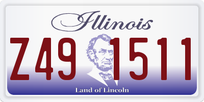 IL license plate Z491511