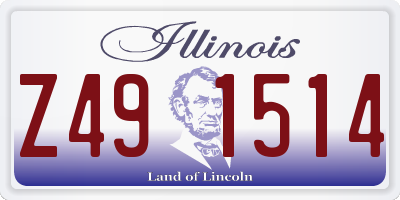 IL license plate Z491514