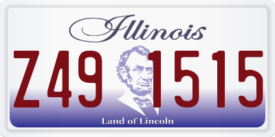 IL license plate Z491515