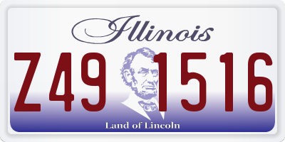 IL license plate Z491516