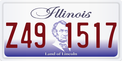 IL license plate Z491517