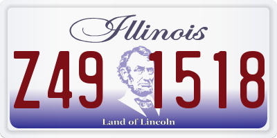 IL license plate Z491518