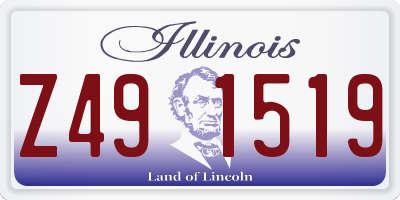 IL license plate Z491519