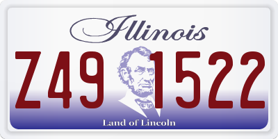 IL license plate Z491522