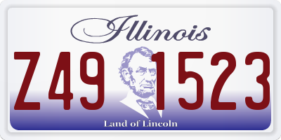 IL license plate Z491523