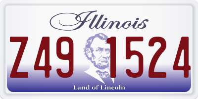 IL license plate Z491524