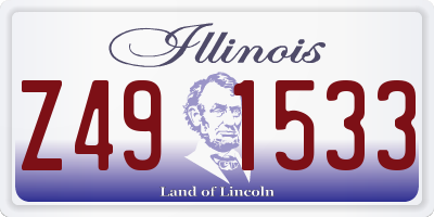 IL license plate Z491533