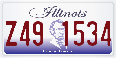 IL license plate Z491534