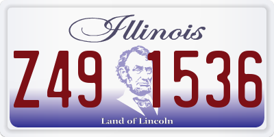 IL license plate Z491536