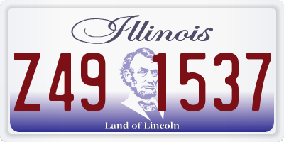 IL license plate Z491537