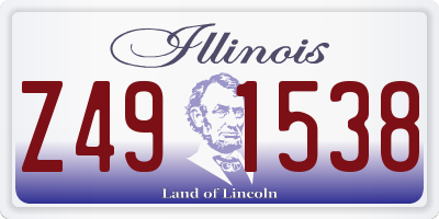 IL license plate Z491538