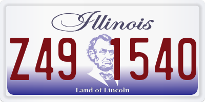 IL license plate Z491540