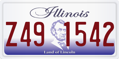 IL license plate Z491542
