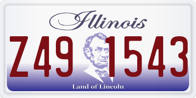 IL license plate Z491543