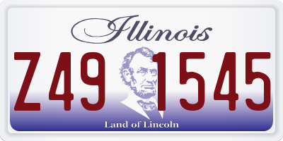 IL license plate Z491545