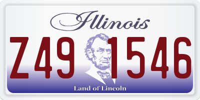 IL license plate Z491546