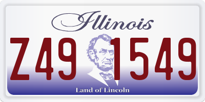IL license plate Z491549