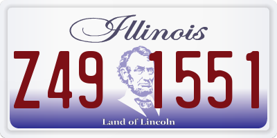 IL license plate Z491551