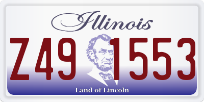 IL license plate Z491553