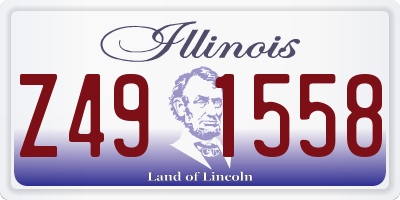 IL license plate Z491558