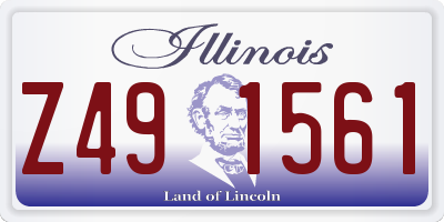 IL license plate Z491561